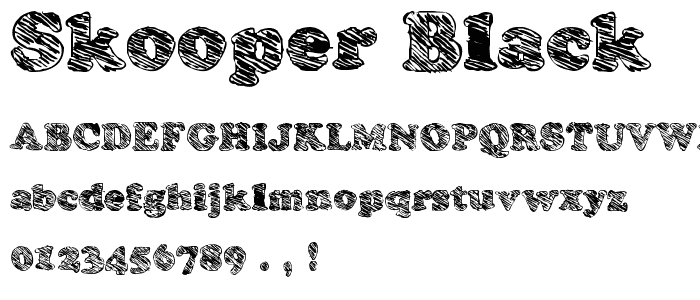 Skooper Black font